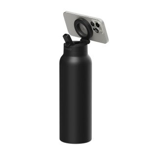 Fľaša na vodu Ringo Pro MagSafe® s magnetickým krúžkom 710 ml, čierna