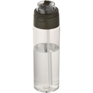 Fľaša na vodu z recyklovaného plastu Rcs s objemom 700 ml, tmavozelená