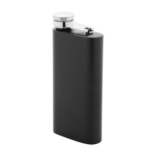 Recyklovaná nerezová fľaša na vodu Rss, čierna, 150 ml