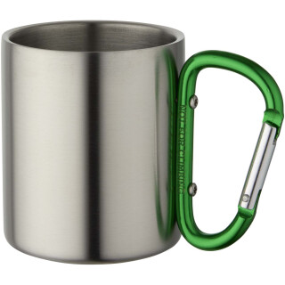 Zelený termohrnček Alps s karabínou – 200 ml