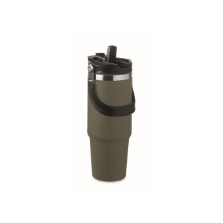 Dvojstenný hrnček 850 ml, tmavozelený