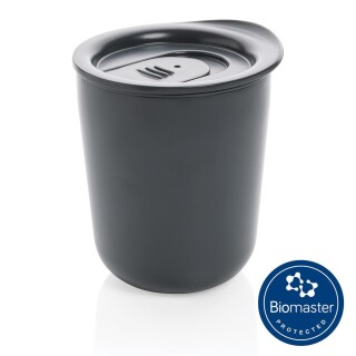 Termohrnek s antibakterální úpravou, objem 250 ml, tmavě šedá