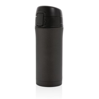 Matný kovový vakuový termohrnek, objem 300ml, černá