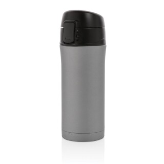 Matný kovový vakuový termohrnek, objem 300ml, šedá