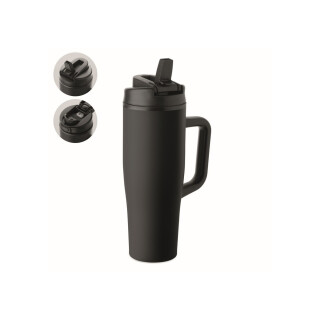 Termohrnček 900 ml, čierna farba