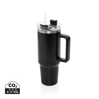 Termohrnek 1200ml recyklované nerezové oceli, černá
