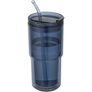 Plastový hrnček Archer 480 ml s dvojitou stenou - tmavá tyrkysová