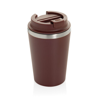 Termohrnček 350ml z Rcs recyklovaného PP, tmavočervený
