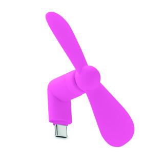 Prenosný USB-C ventilátor, ružový