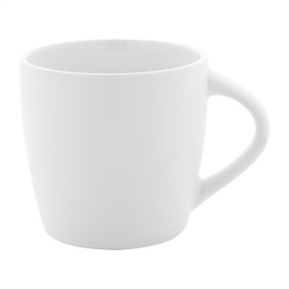 Biely keramický hrnček s matným povrchom, 280 ml