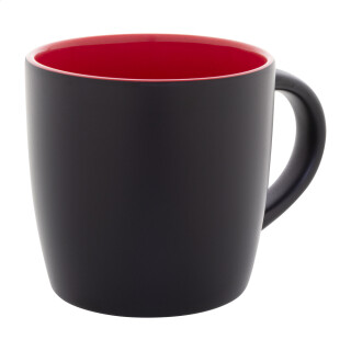 Hrnček červený s potlačou loga, 300 ml
