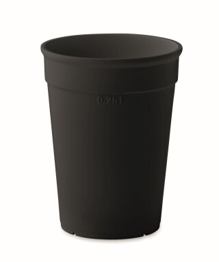 Plastový kelímek na kávu, 300ml, černý