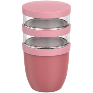 Mepal Ellipse 3-dielny obedový hrniec 500 ml + 2x200 ml, ružový