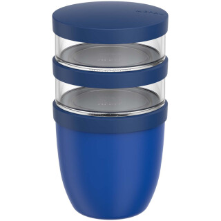 Mepal Ellipse 3-dielny obedový hrniec 500 ml + 2x200 ml, tmavomodrý