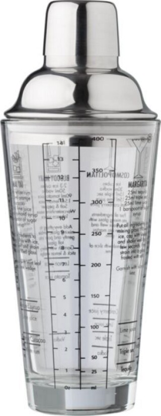 Skleněný šejkr na koktejly, 400 ml