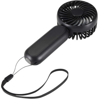 Aervia prenosný ventilátor z recyklovaného plastu, čierna