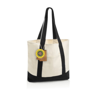 Taška Shop Local Aware™ Tote z recyklovanej bavlny 350 gsm, čierna