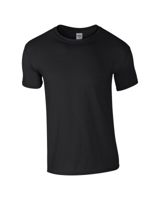 Triko GILDAN SOFTSTYLE ADULT T-SHIRT 153g, černá, S