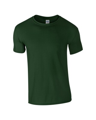 Triko GILDAN SOFTSTYLE ADULT T-SHIRT 153g, tmavě zelená, M