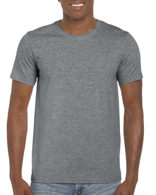Triko GILDAN SOFTSTYLE ADULT T-SHIRT 153g, tmavě šedý melír, XL