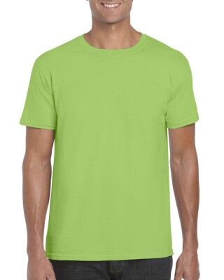 Triko GILDAN SOFTSTYLE ADULT T-SHIRT 153g, světle zelená, M