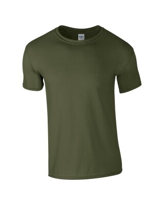 Triko GILDAN SOFTSTYLE ADULT T-SHIRT 153g, vojenská zelená tmavá, 2XL