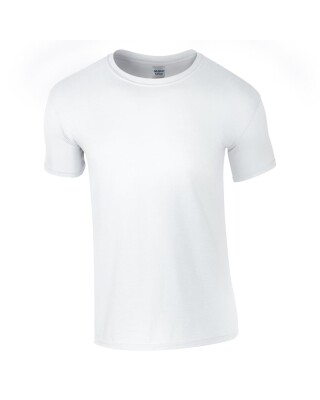 Triko GILDAN SOFTSTYLE ADULT T-SHIRT 144g, bílá, 5XL