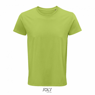 Pánské tričko SOLS CRUSADER MEN - ROUND-NECK FITTED JERSEY T-SHIRT, jasně zelená, 3XL