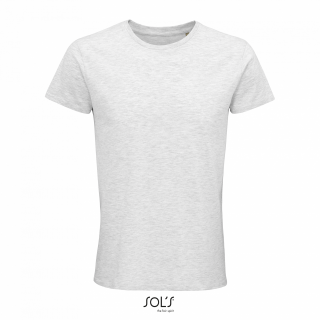 Pánské tričko SOLS CRUSADER MEN - ROUND-NECK FITTED JERSEY T-SHIRT, světle šedá, M