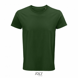 Pánské tričko SOLS CRUSADER MEN - ROUND-NECK FITTED JERSEY T-SHIRT, tmavě zelená, M