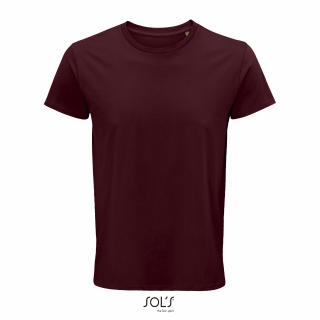Pánské tričko SOLS CRUSADER MEN - ROUND-NECK FITTED JERSEY T-SHIRT, vínová, XL