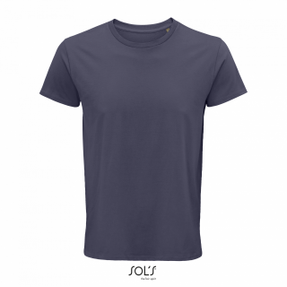 Pánské tričko SOLS CRUSADER MEN - ROUND-NECK FITTED JERSEY T-SHIRT, modrošedá, XL