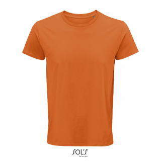 Pánské tričko SOLS CRUSADER MEN - ROUND-NECK FITTED JERSEY T-SHIRT, oranžová, L