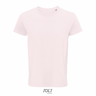 Pánské tričko SOLS CRUSADER MEN - ROUND-NECK FITTED JERSEY T-SHIRT, světle růžová, M