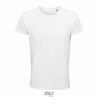 Pánské tričko SOLS CRUSADER MEN - ROUND-NECK FITTED JERSEY T-SHIRT, bílá, M