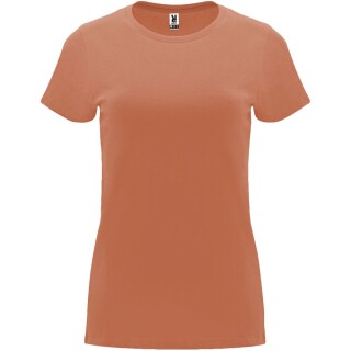 Dámské tričko s krátkým rukávem, ROLY CAPRI, světle oranžová, vel. 3XL