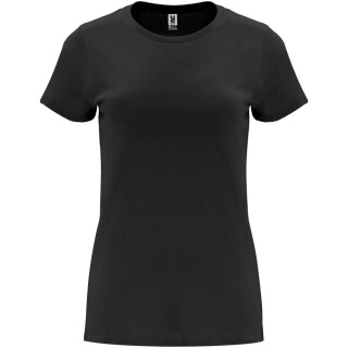 Dámské tričko s krátkým rukávem, ROLY CAPRI, černá, vel. 3XL