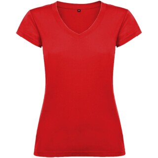 Dámské tričko s krátkým rukávem a výstřihem do V, ROLY VICTORIA, červená, vel. 3XL