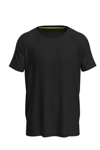 Pánske funkčné tričko Stedman Mesh Raglan, čierna, veľkosť S