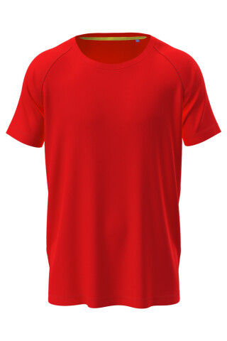 Pánske funkčné tričko Stedman Mesh Raglan červené XXL
