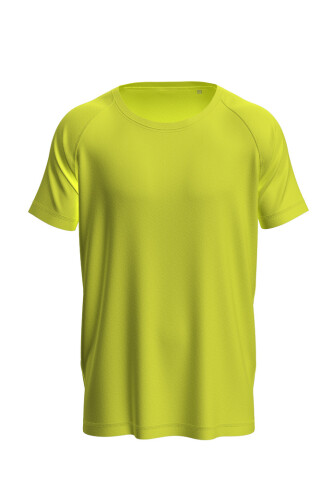 Pánske funkčné tričko Stedman Mesh Raglan žlté, veľkosť S