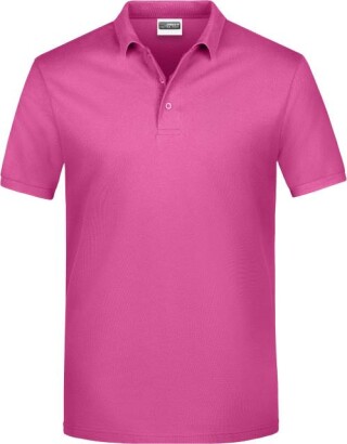 Pánské piqué polo James & Nicholson, růžová, XL