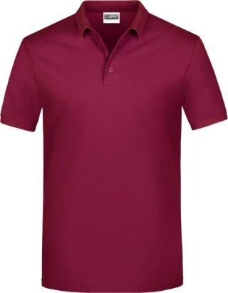 Pánské piqué polo James & Nicholson, vínová, L
