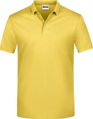Pánské piqué polo James & Nicholson, žlutá, M