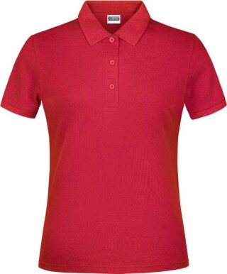 Dámské piqué polo James & Nicholson, červená, L
