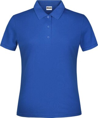 Dámské piqué polo James & Nicholson, královská modrá, 3XL