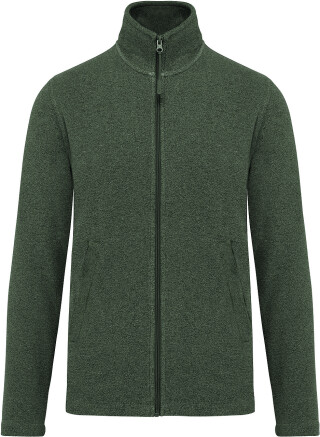 Pánská mikrofleecová mikina Kariban fleece jacket men, sv. hnědá, vel. 4XL