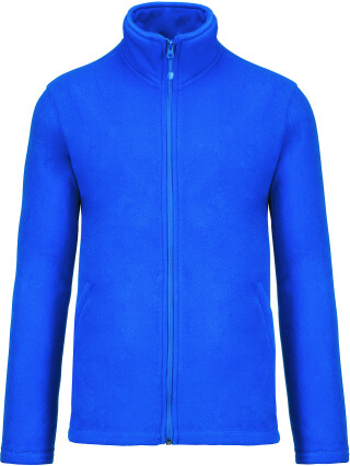 Pánská mikrofleecová mikina Kariban fleece jacket men, tmavě modrá, vel. 4XL