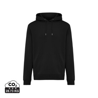 Unisex mikina s kapucňou Iqoniq Joshua, veľkosť 5XL, čierna