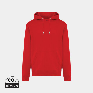 Unisex mikina s kapucňou Iqoniq Joshua, červená, veľkosť XL